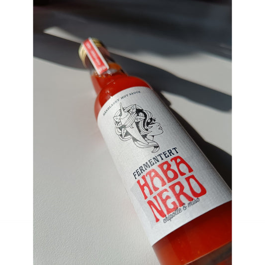 Nyhet! Hot Sauce: Fermentert Habanero m. Chipotle og Miso-Sauser-Hot Society-Hyttefeber