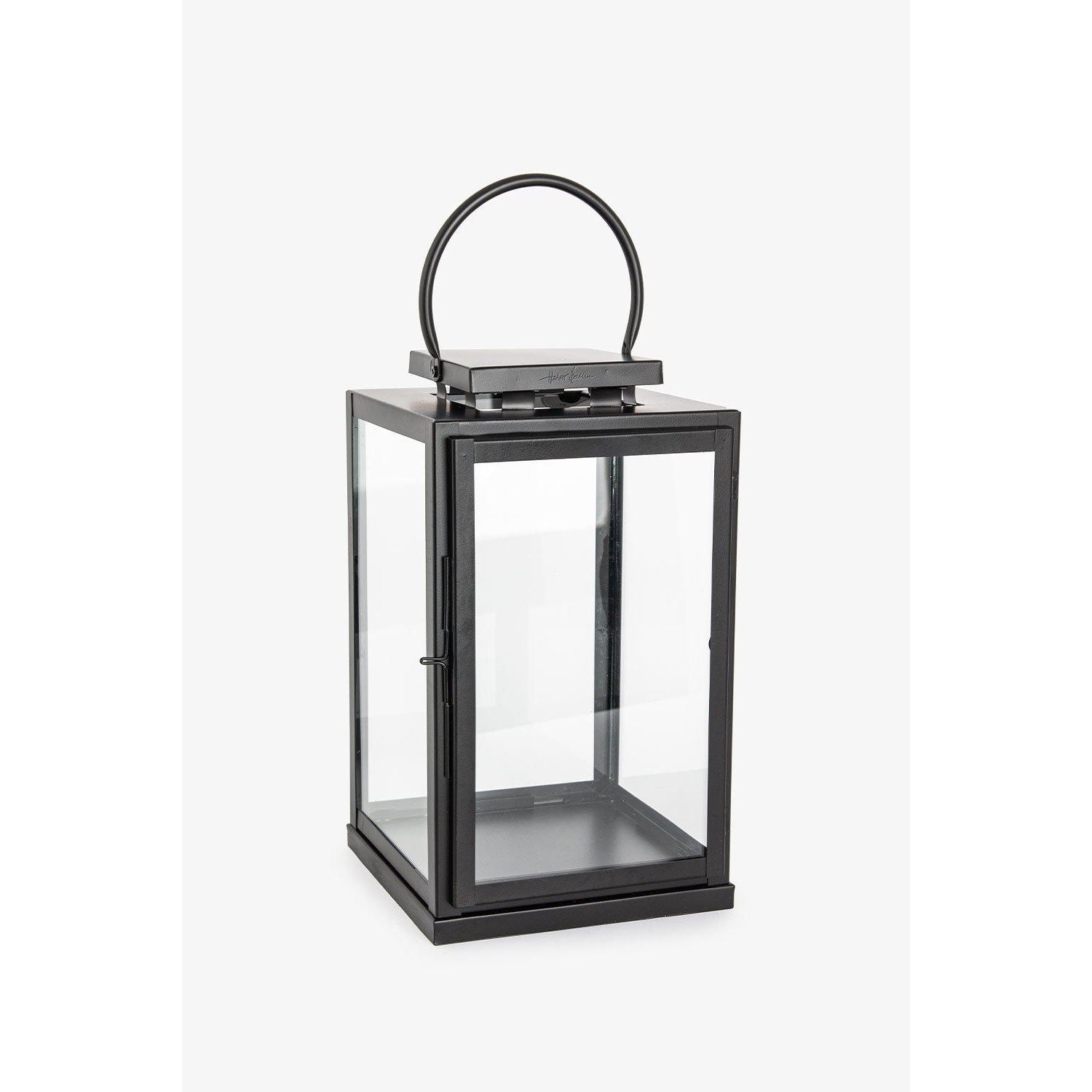 Lanterne rustfri sort H: 36 cm-Lyslykt-Lama-Hyttefeber
