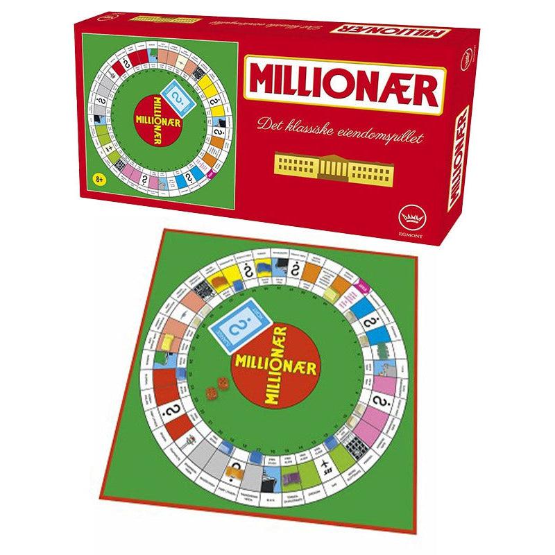 Brettspill: Millionær-Spill og Aktiviteter-Egmont Damm-Hyttefeber