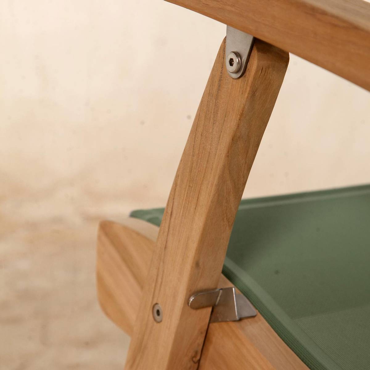Somerville hagestol (Sammenleggbar) - Teak Batyline - Lys Grå-Hagemøbler-Westport Chair Company-Hyttefeber