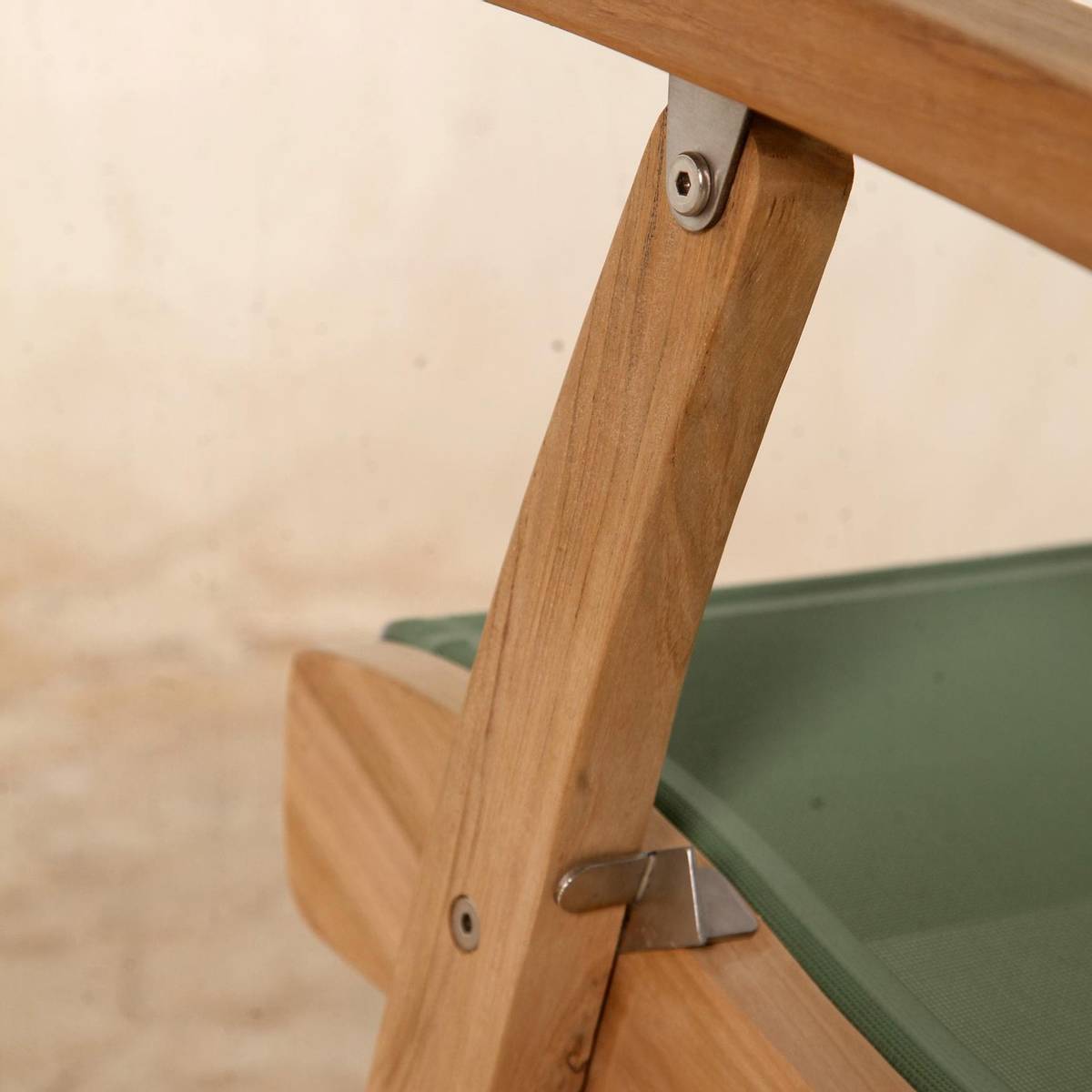 Somerville hagestol (Sammenleggbar) - Teak Batyline - Beige-Hagemøbler-Westport Chair Company-Hyttefeber