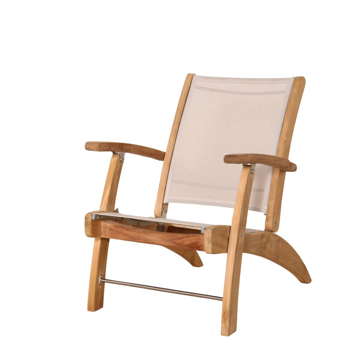 Somerville hagestol (Sammenleggbar) - Teak Batyline - Beige-Hagemøbler-Westport Chair Company-Hyttefeber