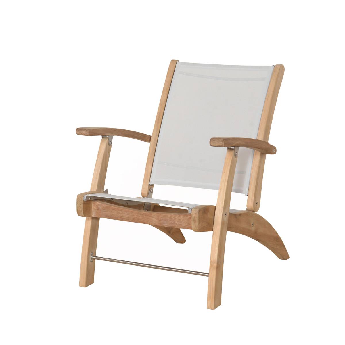 Somerville hagestol (Sammenleggbar) - Teak Batyline - Lys Grå-Hagemøbler-Westport Chair Company-Hyttefeber