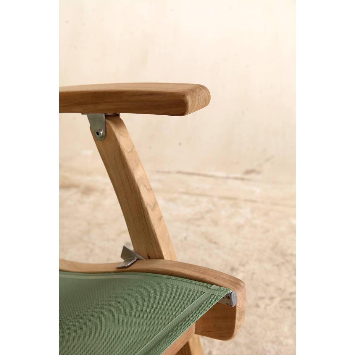 Somerville hagestol (Sammenleggbar) - Teak Batyline - Lys Grå-Hagemøbler-Westport Chair Company-Hyttefeber